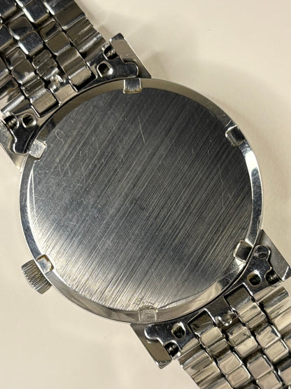 Tissot Seastar Ref. 41520 stainless steel 1971 men’s vintage timekeeper caseback view with hallmark details
