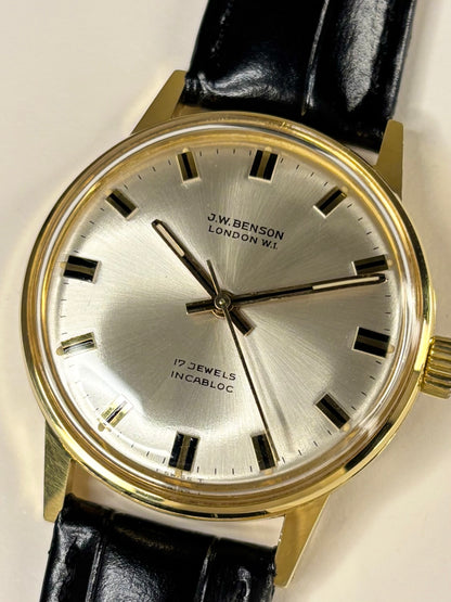 Authentic 1969 J.W. Benson vintage timekeeper superb condition