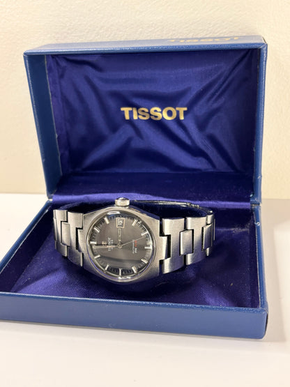 Tissot PR516 Vintage 1970’s *BOX & PAPERS* Men’s Grey Dial Automatic Date Silver Watch - 44630 - Cal. 784