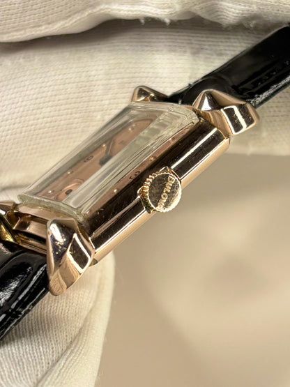 Bulova 14K Gold Filled *BOXED* Vintage 1950’s Men’s Manual Sub-Seconds Tank Watch - 7AK