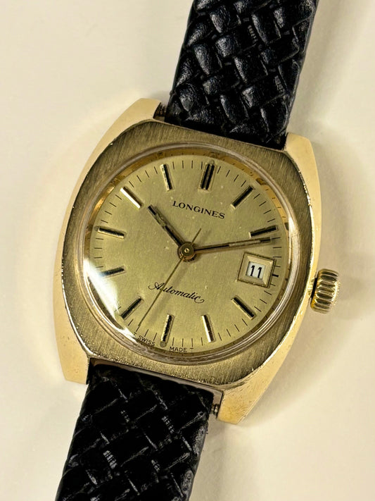 Longines Ladies Vintage 1970’s Automatic Date Gold Dress Watch - L561.1 - 1506