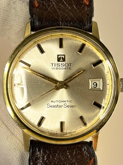 Tissot Visodate 1972 men’s watch powered by Swiss automatic movement with date display