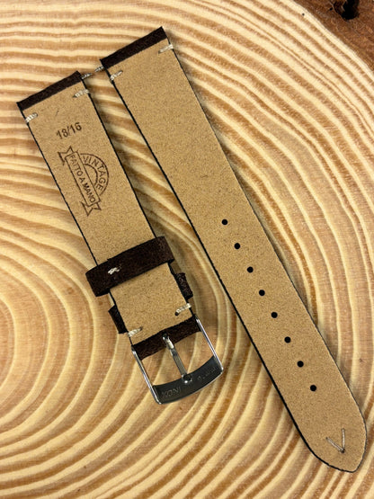 Luxury premium handmade Italian calf leather strap crafted from fine Italian leather