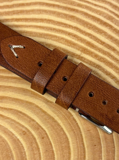 Luxury premium handmade Italian calf leather strap crafted from fine Italian leather