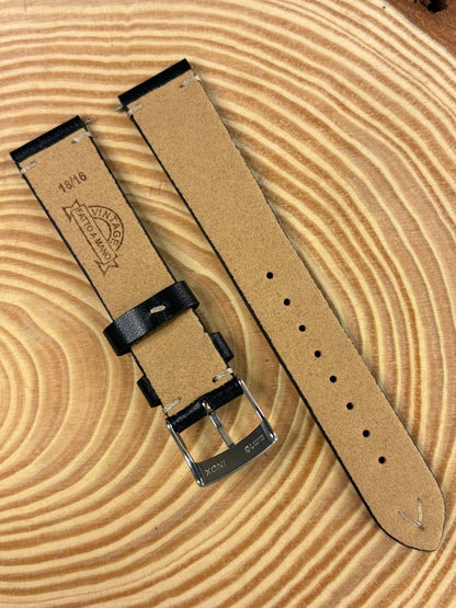 Luxury premium handmade Italian calf leather strap crafted from fine Italian leather