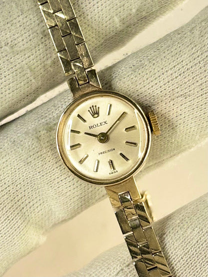 ROLEX Precision 9ct Gold Ladies *+BOX* Vintage 1960’s Manual Cocktail Watch - 32499