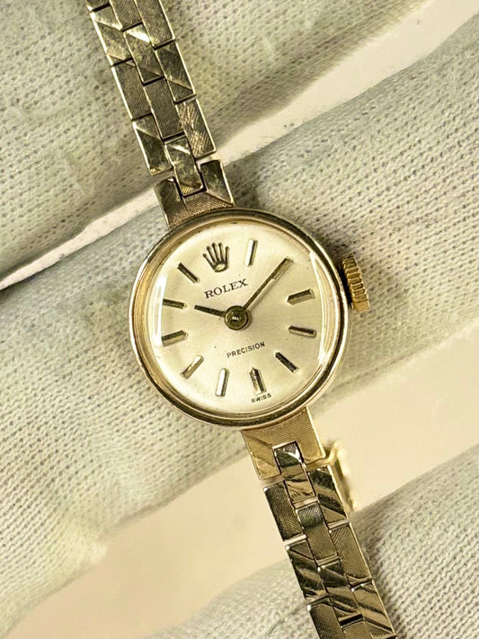 ROLEX Precision 9ct Gold Ladies *+BOX* Vintage 1960’s Manual Cocktail Watch - 32499