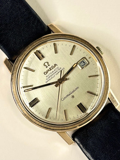 OMEGA Constellation Vintage 1960’s Men’s Automatic Date Gold Dress Watch - 168.018