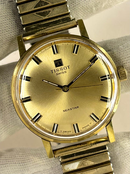TISSOT Seastar Vintage 1970’s *+BOX* Men’s Manual Gold Watch