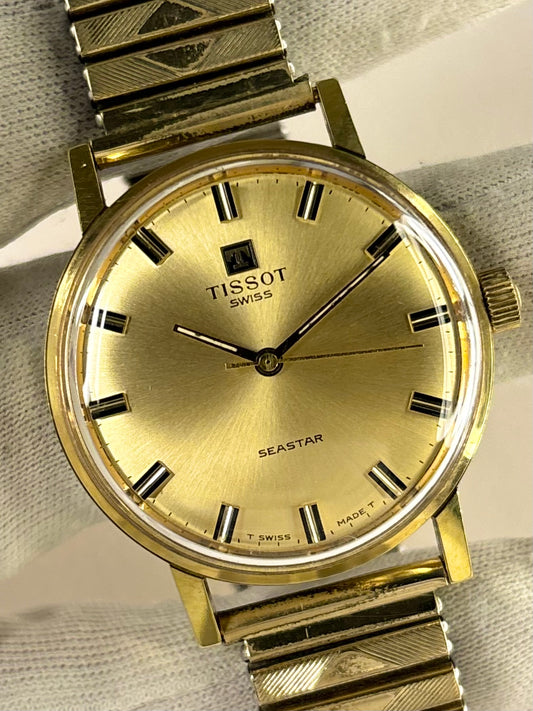 TISSOT Seastar Vintage 1970’s *+BOX* Men’s Manual Gold Watch