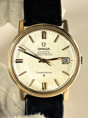OMEGA Constellation Vintage 1960’s Men’s Automatic Date Gold Dress Watch - 168.018