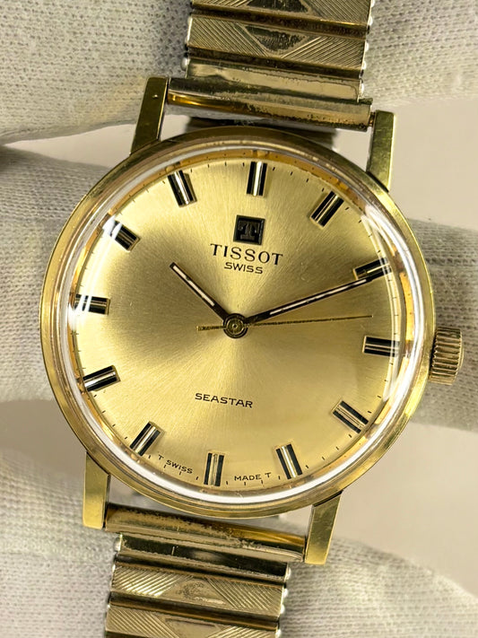 TISSOT Seastar Vintage 1970’s *+BOX* Men’s Manual Gold Watch