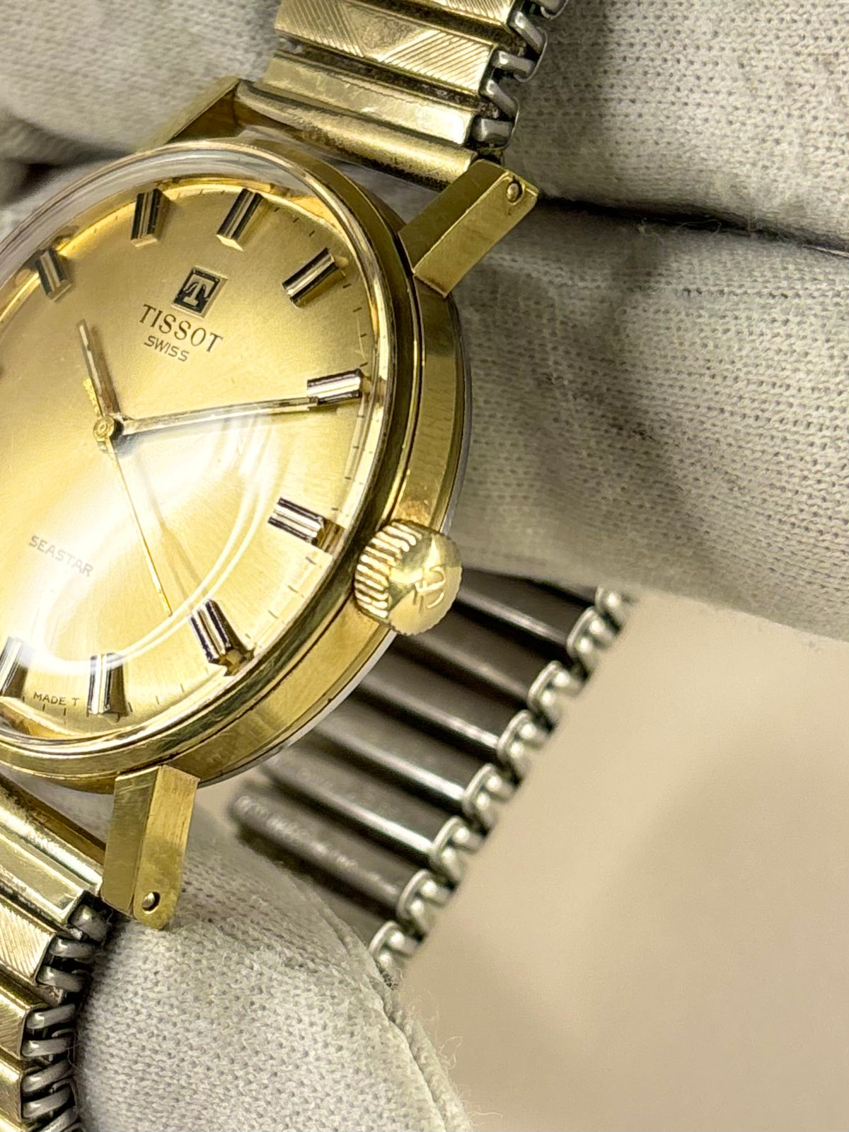 TISSOT Seastar Vintage 1970’s *+BOX* Men’s Manual Gold Watch