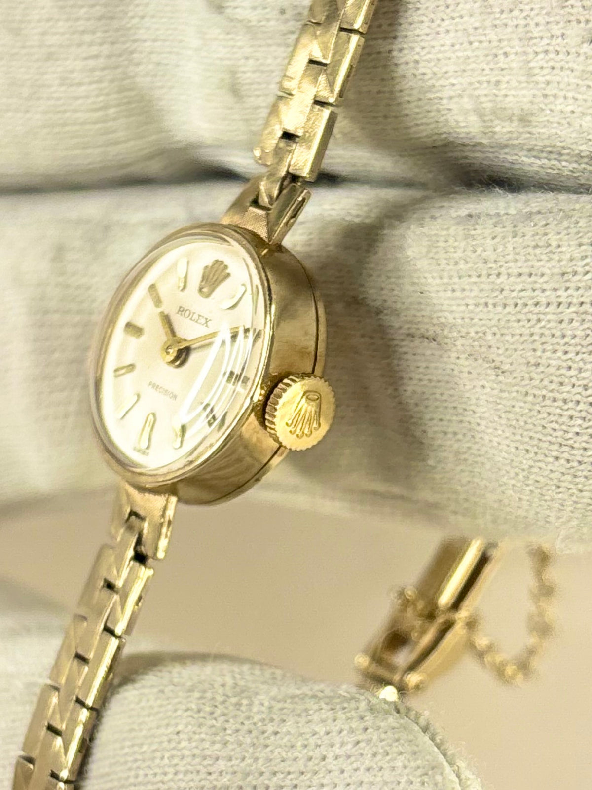 ROLEX Precision 9ct Gold Ladies *+BOX* Vintage 1960’s Manual Cocktail Watch - 32499