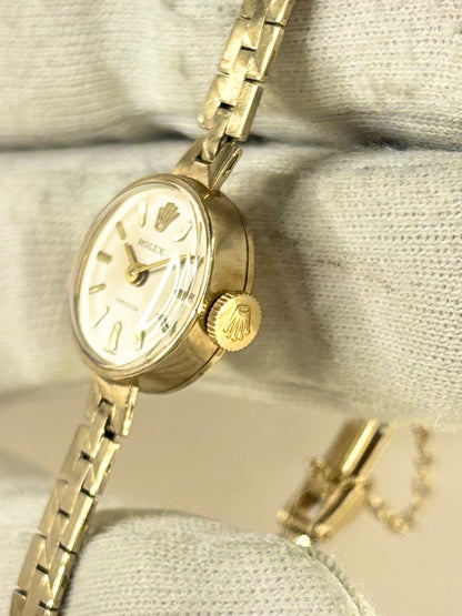 ROLEX Precision 9ct Gold Ladies *+BOX* Vintage 1960’s Manual Cocktail Watch - 32499
