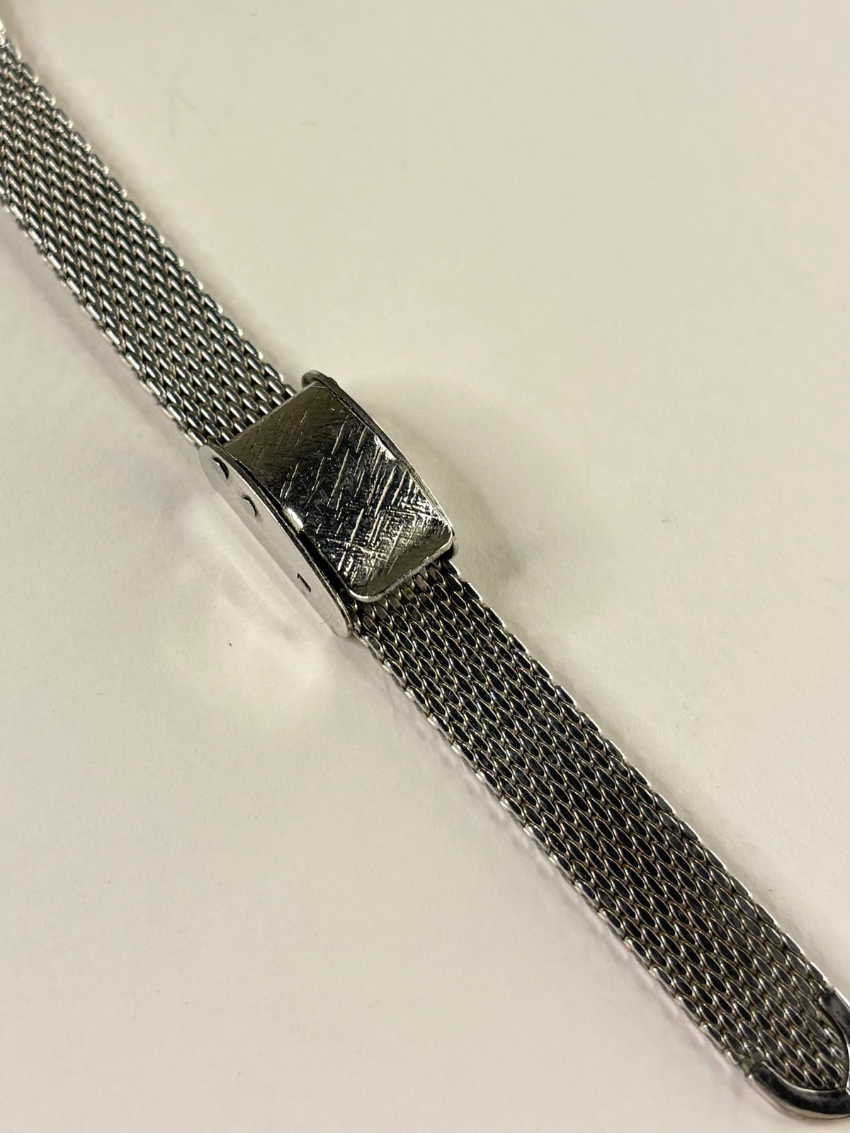 HAMILTON 10K Rolled White Gold Vintage Ladies 1960’s Manual Silver Cocktail Watch