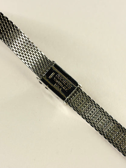 HAMILTON 10K Rolled White Gold Vintage Ladies 1960’s Manual Silver Cocktail Watch