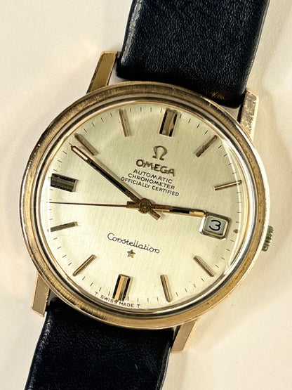 OMEGA Constellation Vintage 1960’s Men’s Automatic Date Gold Dress Watch - 168.018