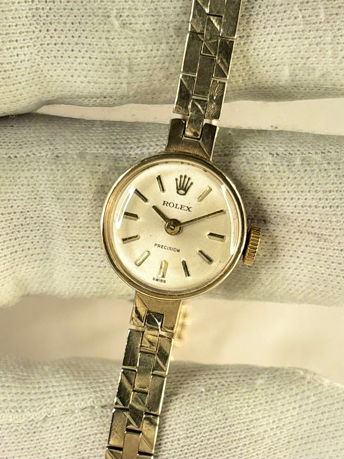 ROLEX Precision 9ct Gold Ladies *+BOX* Vintage 1960’s Manual Cocktail Watch - 32499